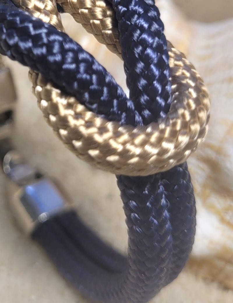 Nautische Armband natürlicher Knoten | Salotto
