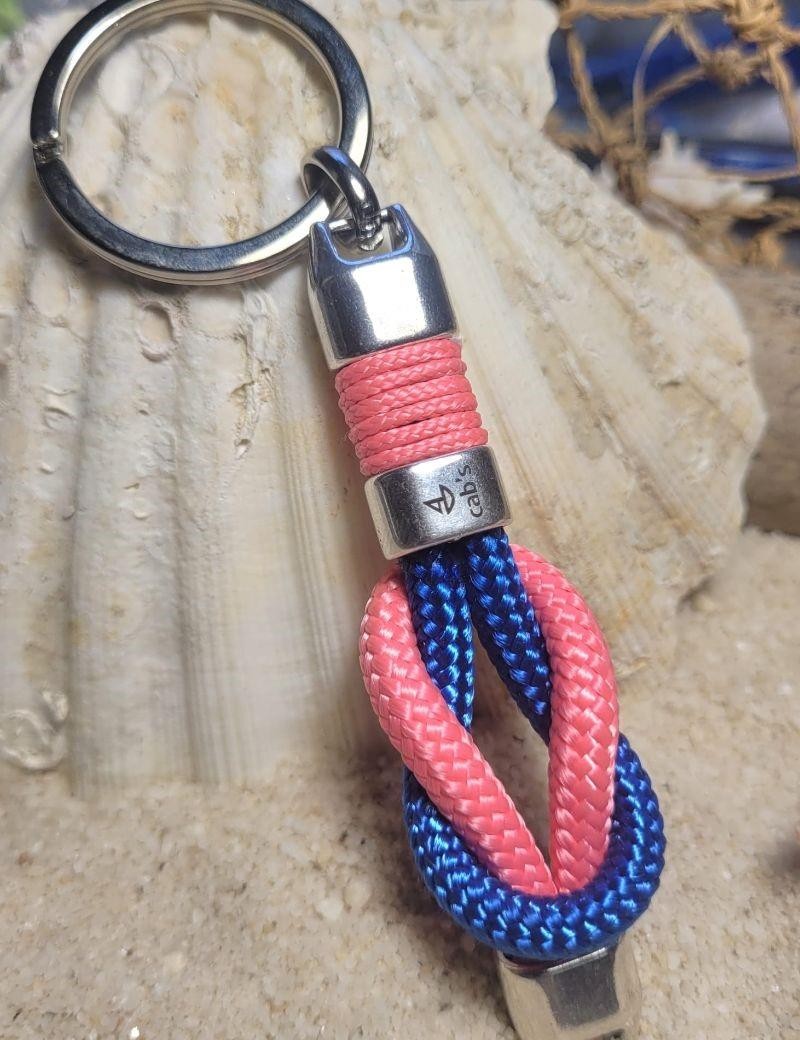 Royal blue nautical knot keychain | Salotto