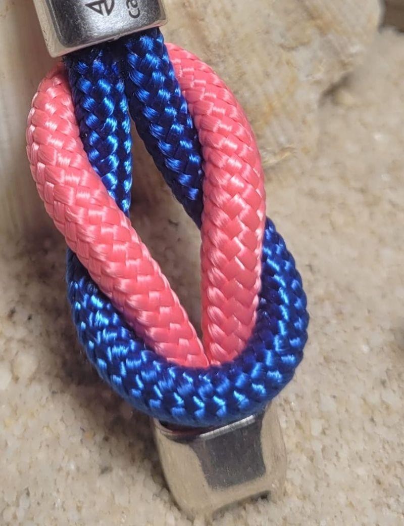 Royal blue nautical knot keychain | Salotto
