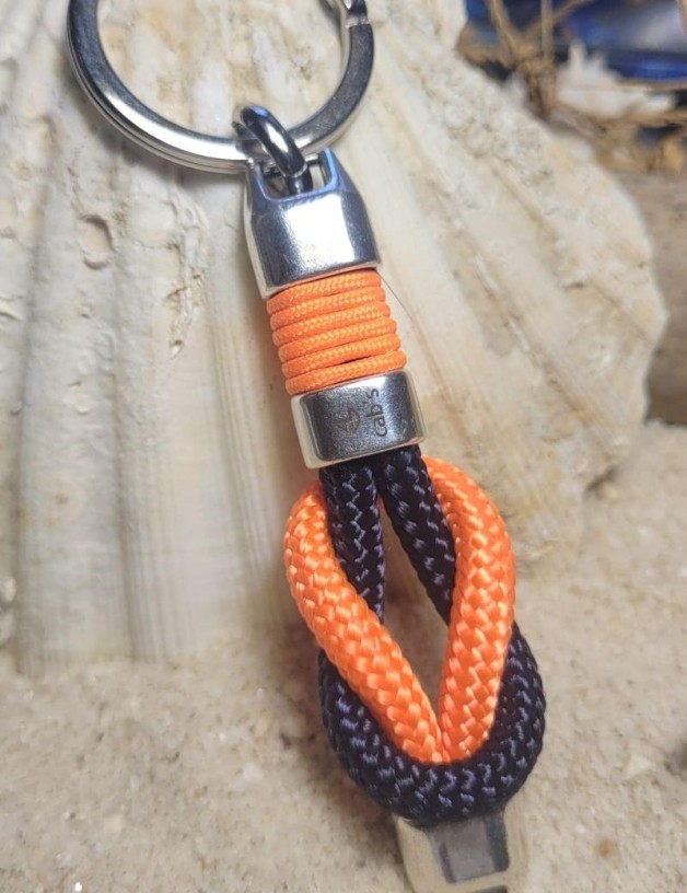 Pulsera nautica nudo naranja | Salotto