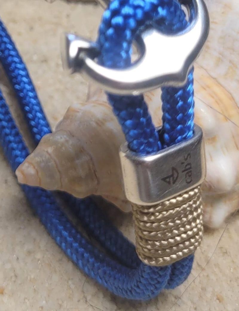 Royal blue anchor rope bracelet | Salotto