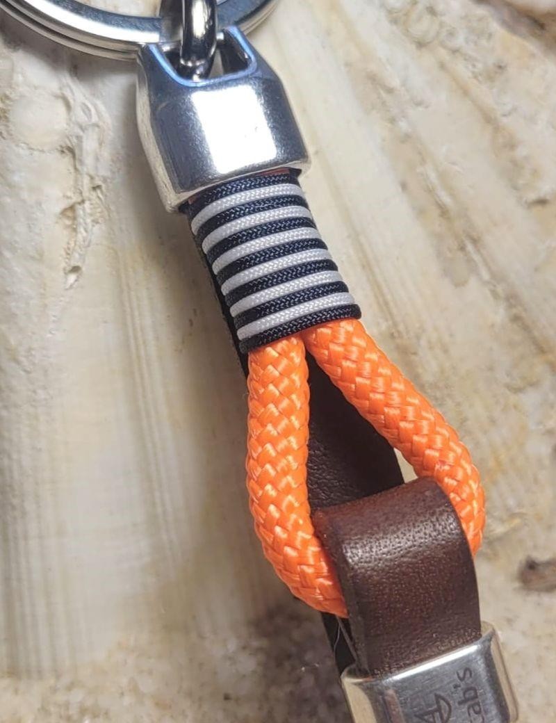 Portachiavi nodo corda arancione | Salotto