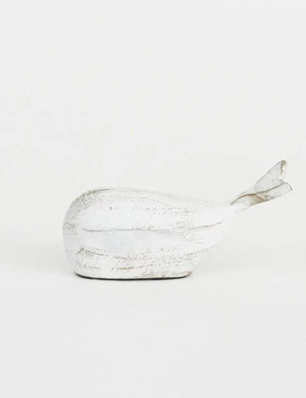 Kleiner weißer Wal weißes Aluminium | Salotto