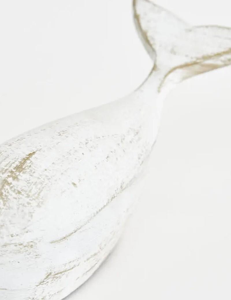 Petite baleine blanche aluminium blanc | Salotto