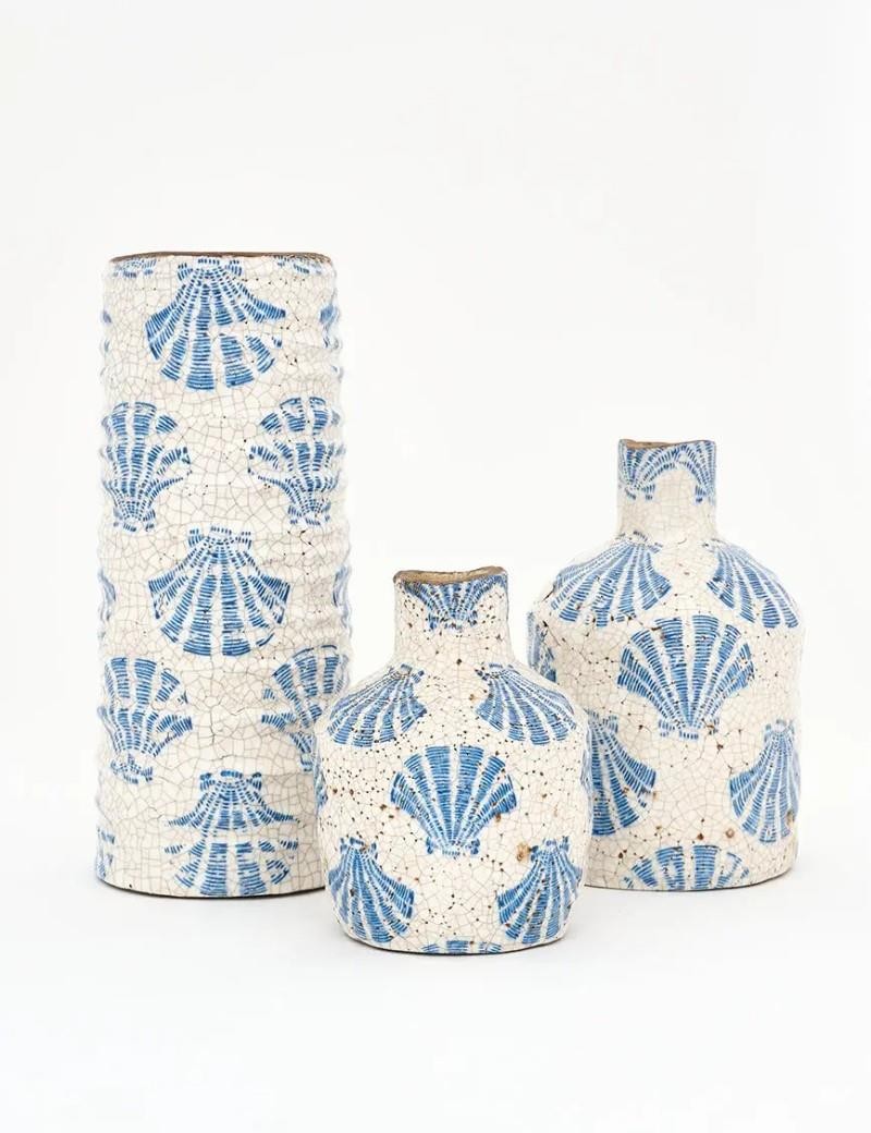 Vase Muscheln blau | Salotto