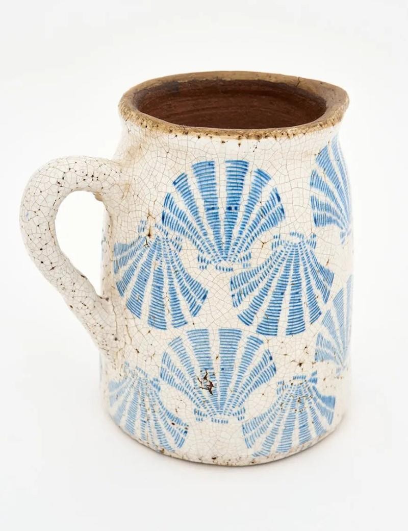 Carafe coquillages bleu | Salotto