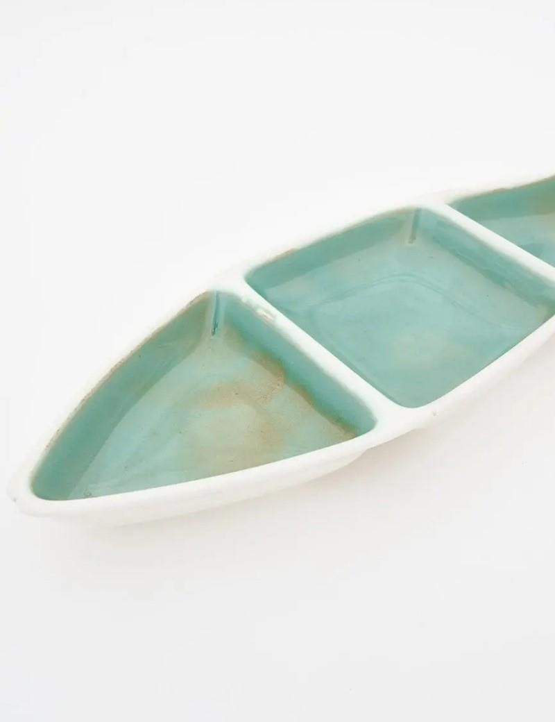 Water green fish-shaped tray | Salotto