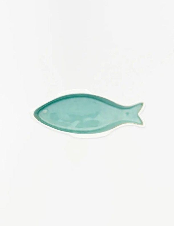 Grünes Fischförmiges Wasserglas | Salotto