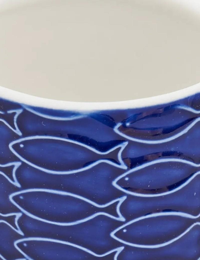 Tazza caffè pesci blu royal | Salotto
