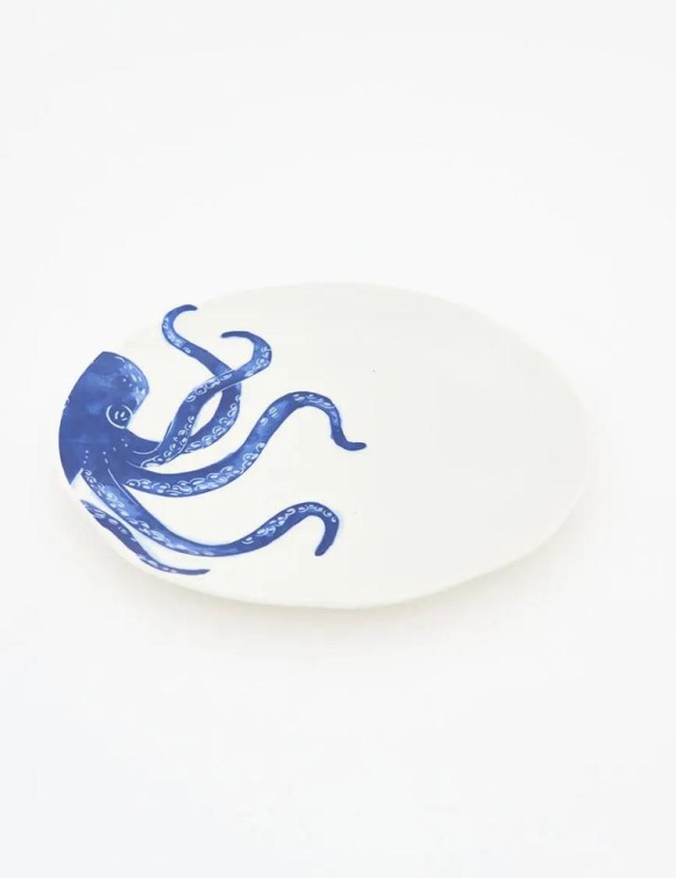 Plato pulpo azul | Salotto