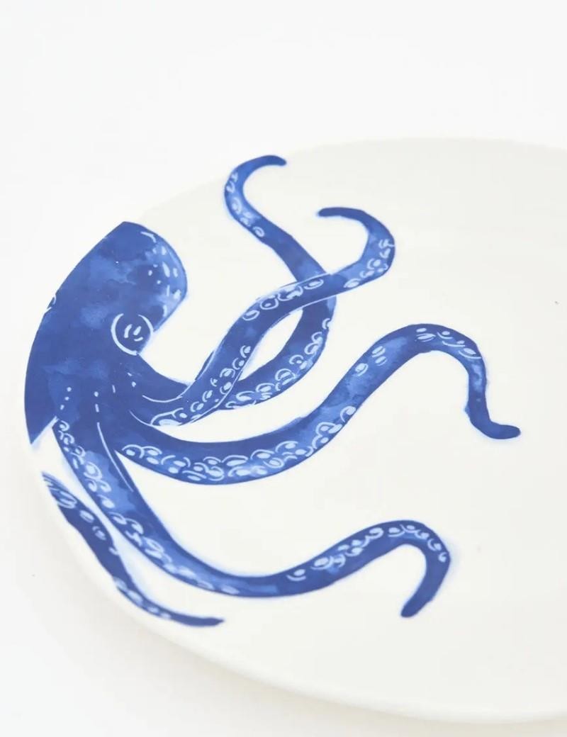 Plato pulpo azul | Salotto