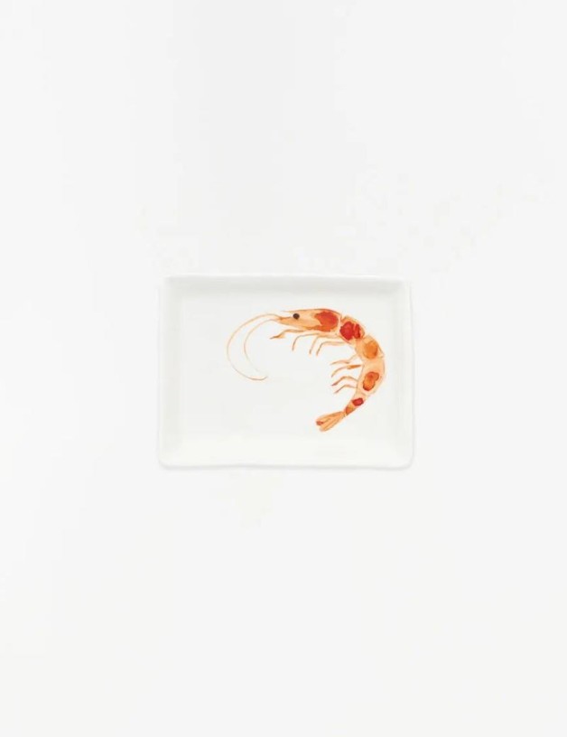 Red shrimp plate | Living room