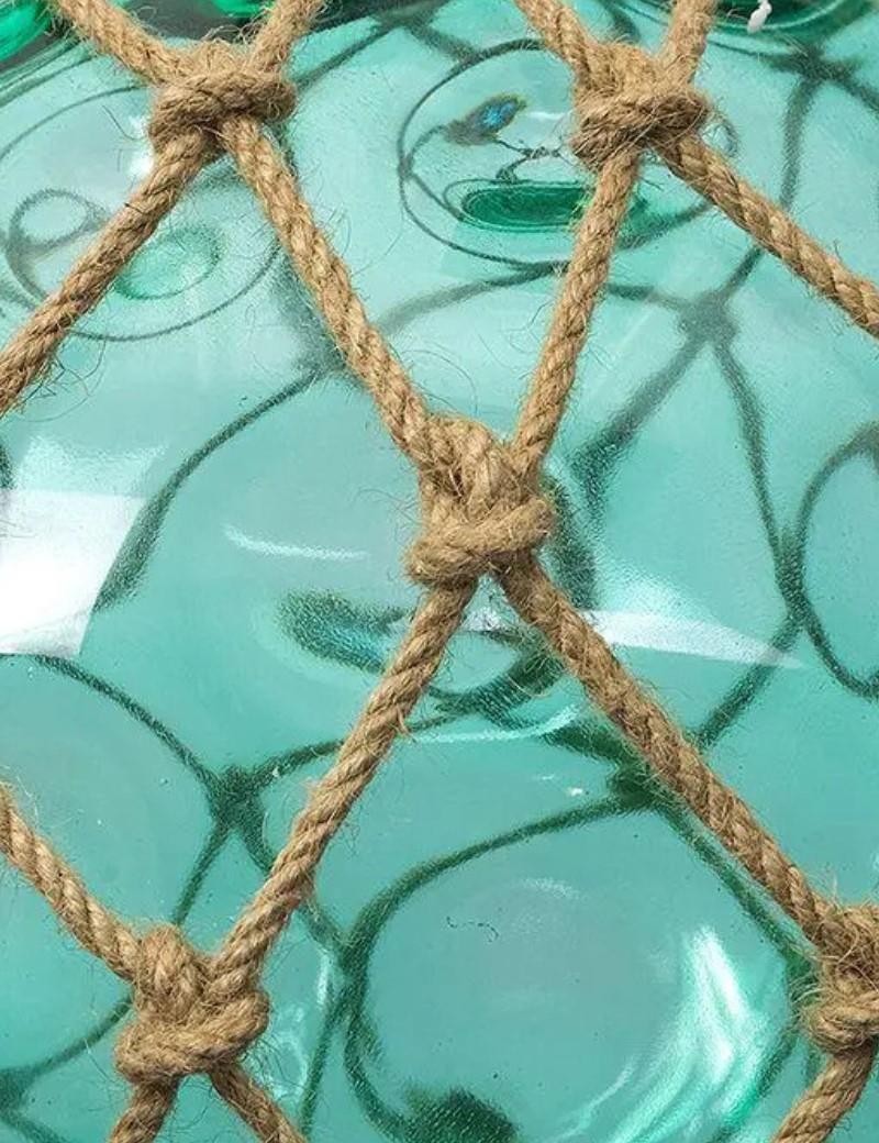 Lâmpada de teto boia de vidro verde água | Salotto