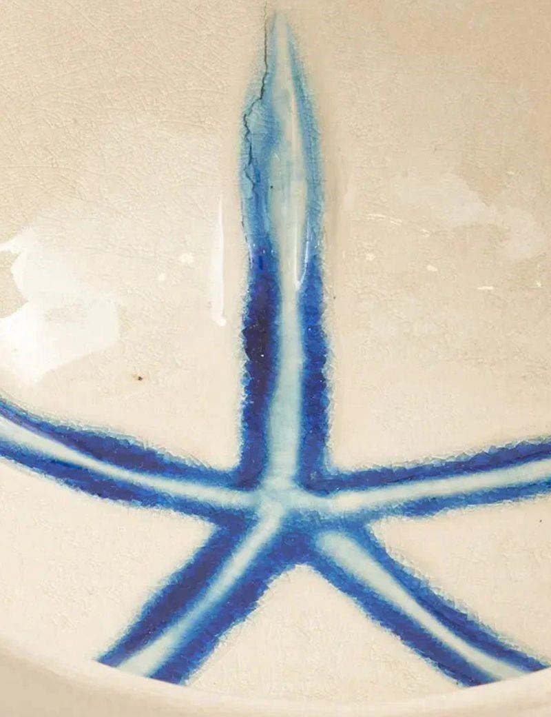Plato de cerámica estrella de mar azul klein | Salotto