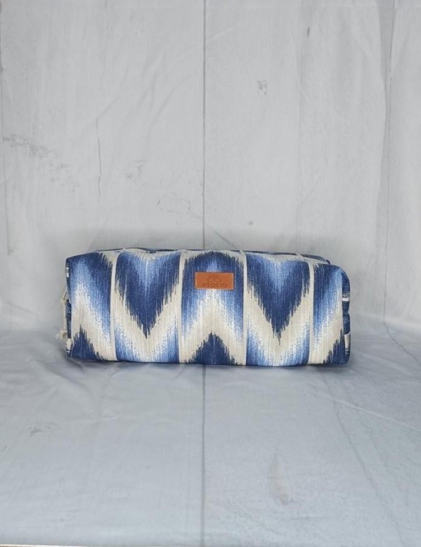 Neceser zapatero ikat mallorquín azul klein | Salotto