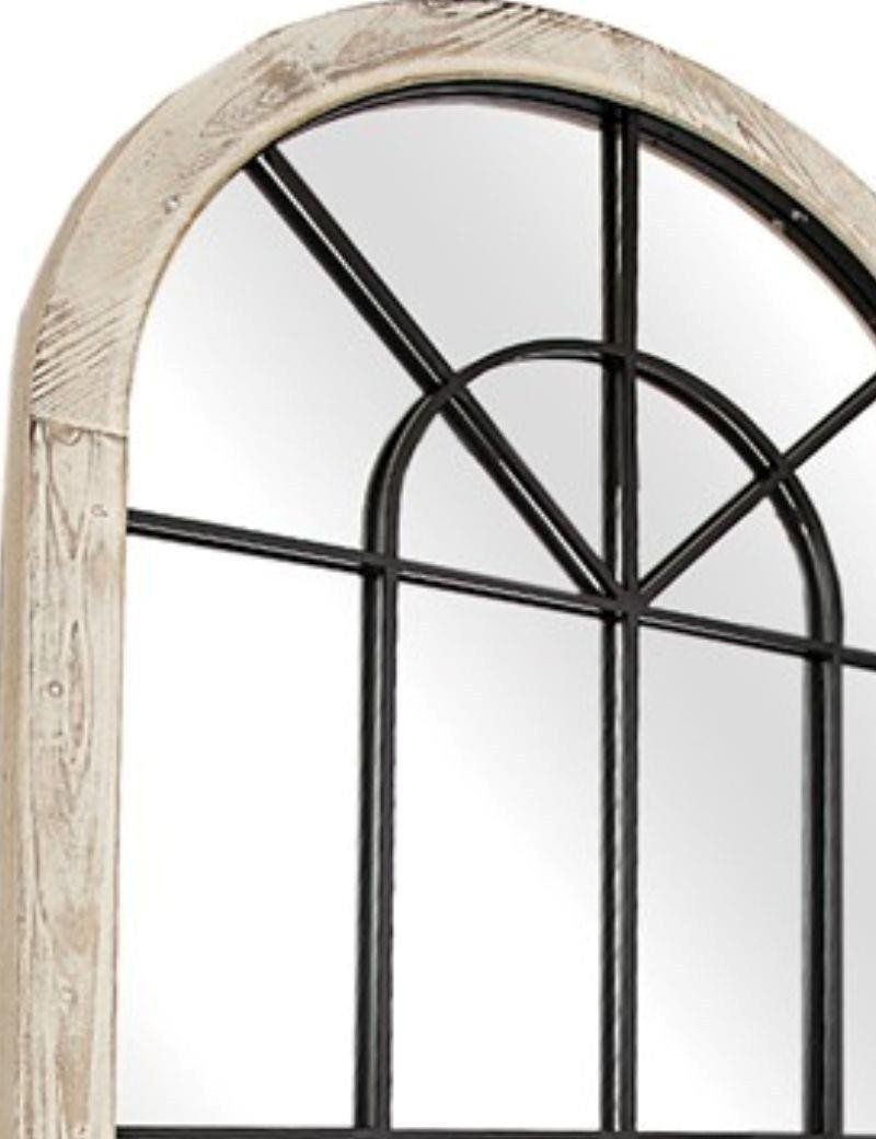 Spiegel Fenster Holz/Metall natur | Salotto