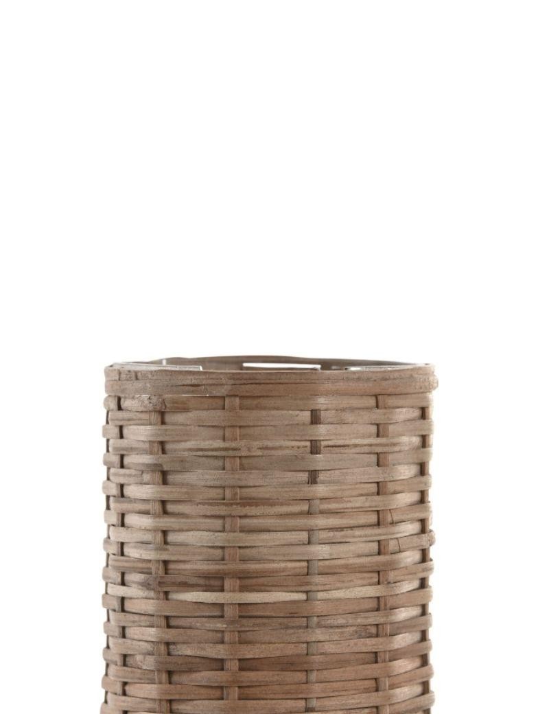 Castiçal de rattan e cera de soja natural | Salotto