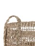 Round Wicker Basket of Natural Fibers
