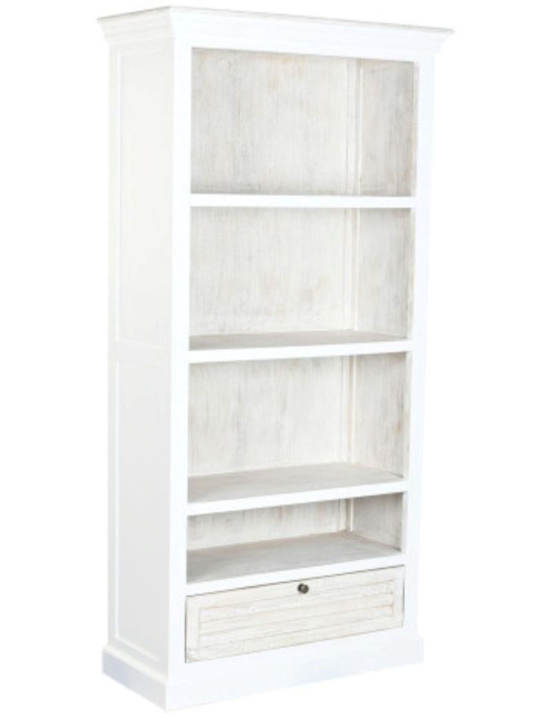 Estantería de mango desgastado blanco | Salotto
