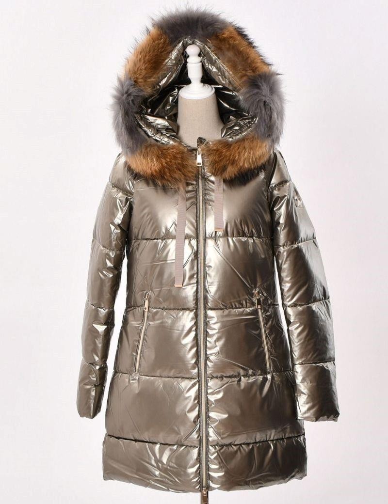 Plumifero capucha pelo zorro oro | Salotto