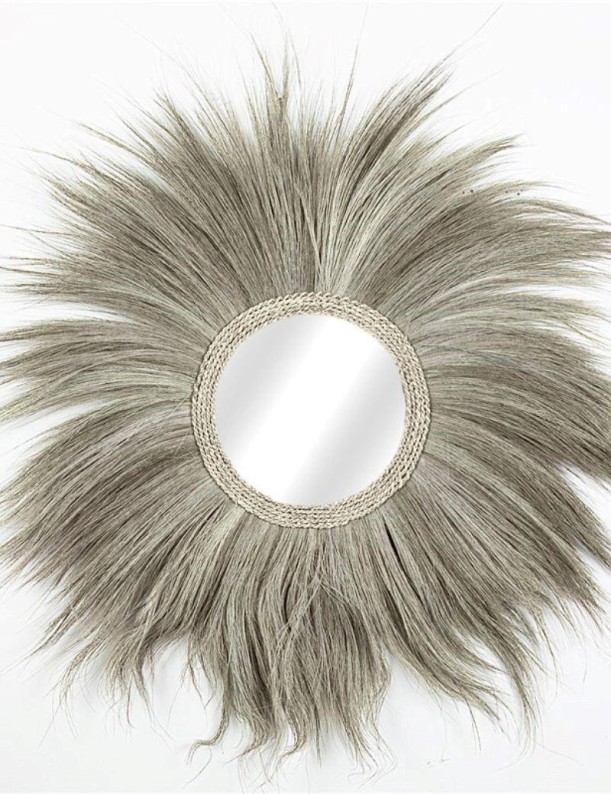 Espejo boho chic en rayung natural – diseño artesanal natural | Salotto