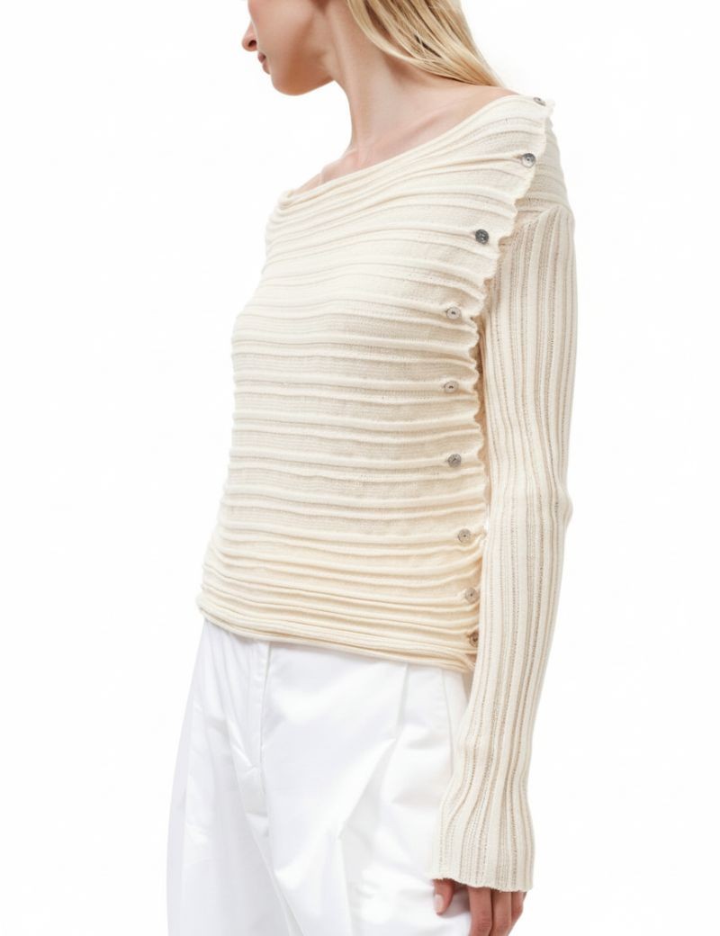 CARDIGAN  VERSÁTIL CON BOTONES DE ALGODON KOURBELA