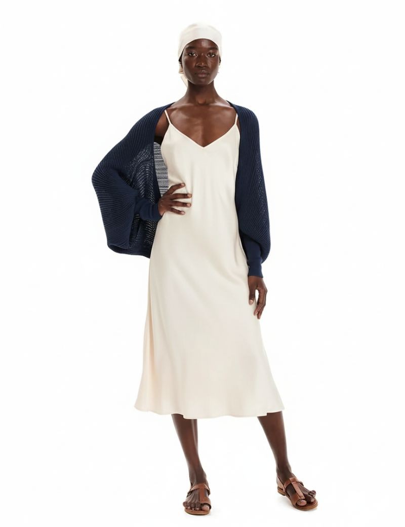 BOLERO DE MAGA LARGA DE ALGODON KOURBELA