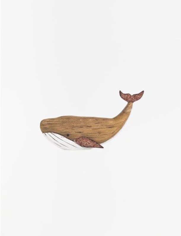 BALLENA DE MADERA CON BASE