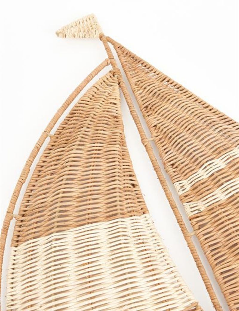 Natürliches Rattan-Wandsegel | Salotto