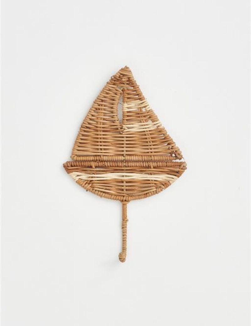 Natürlicher Segel-Rattan-Kleiderständer | Salotto