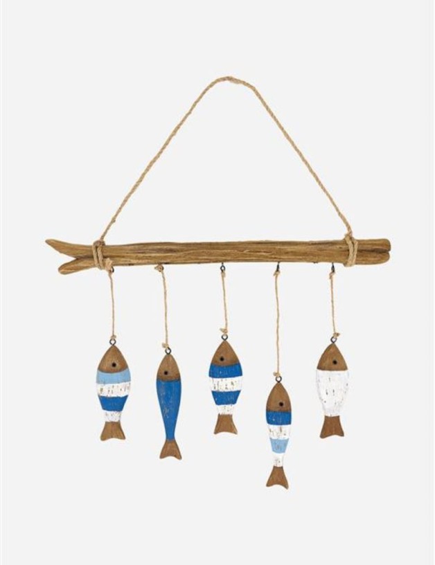 COLGANTE DE 5 PECES DE MADERA