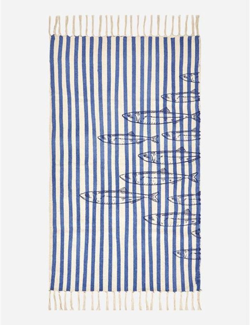 ALFOMBRA A RAYAS PECES