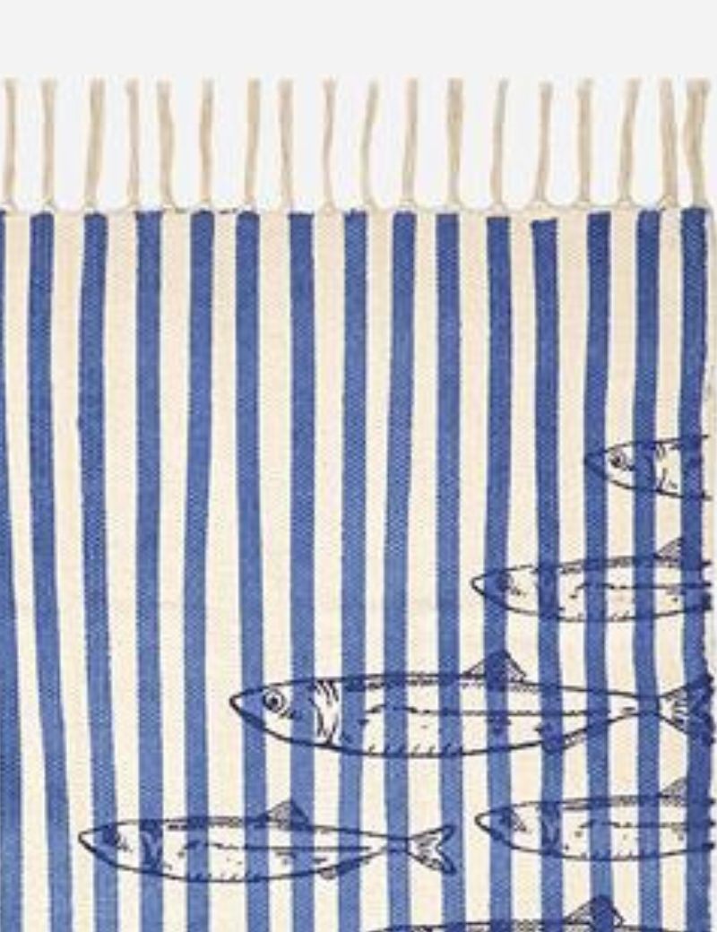 ALFOMBRA A RAYAS PECES