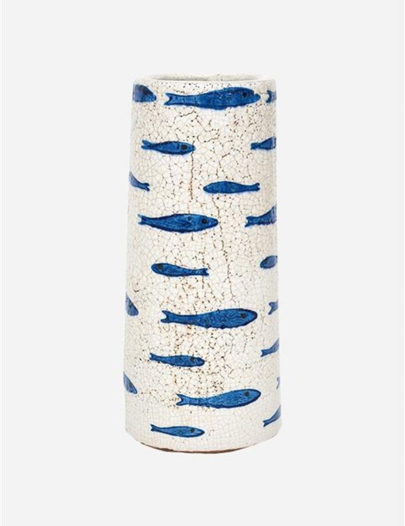 JARRON DE TERRACOTA PECES