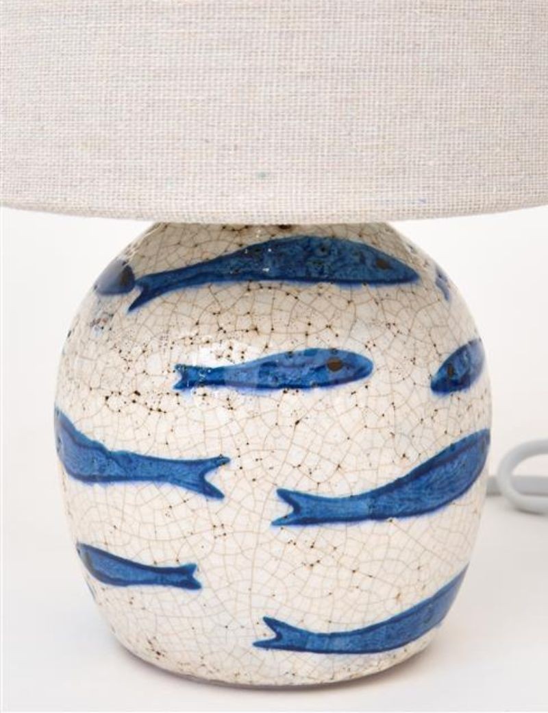 LÁMPARA PECES DE CERAMICA