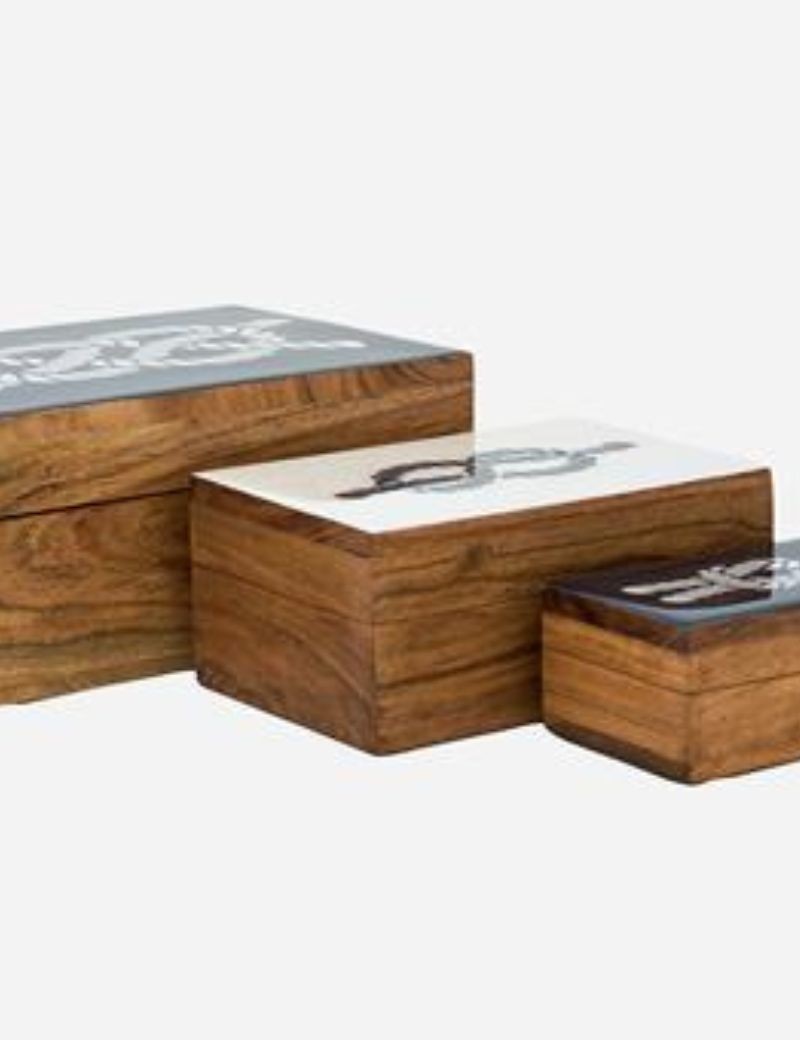 CAJA CON TAPA ESMALTADA NUDOS MARINEROS