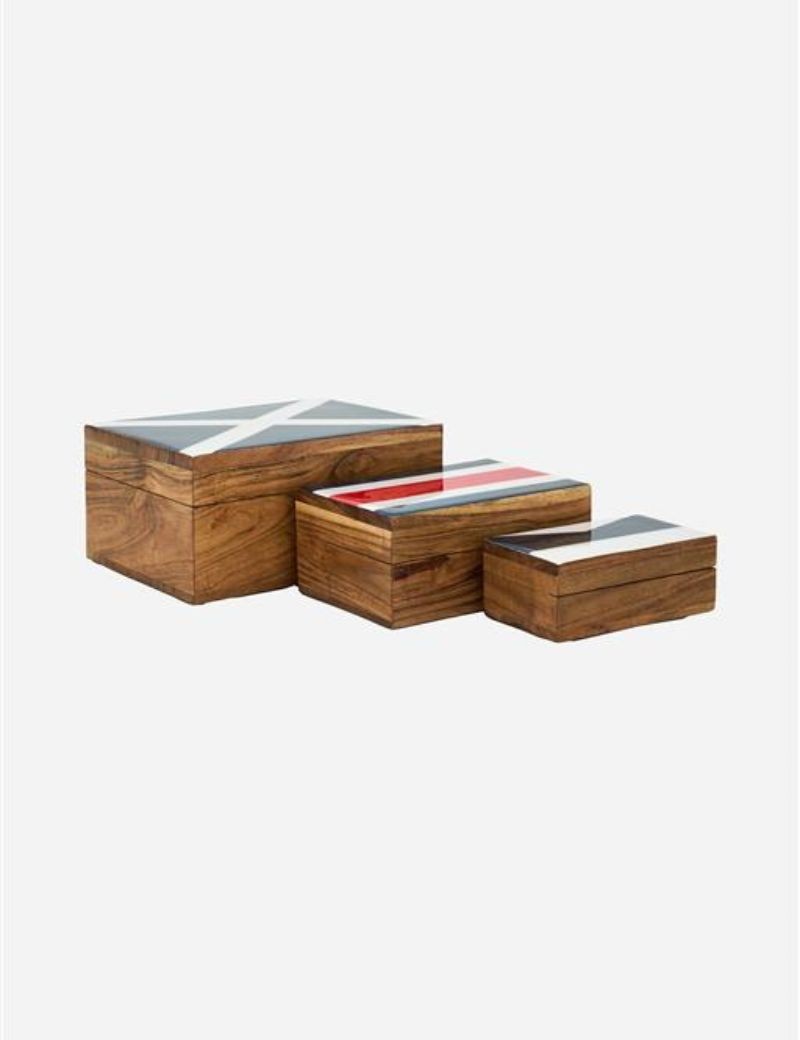 CAJA CON TAPA ESMALTADA BANDERAS MARINERAS