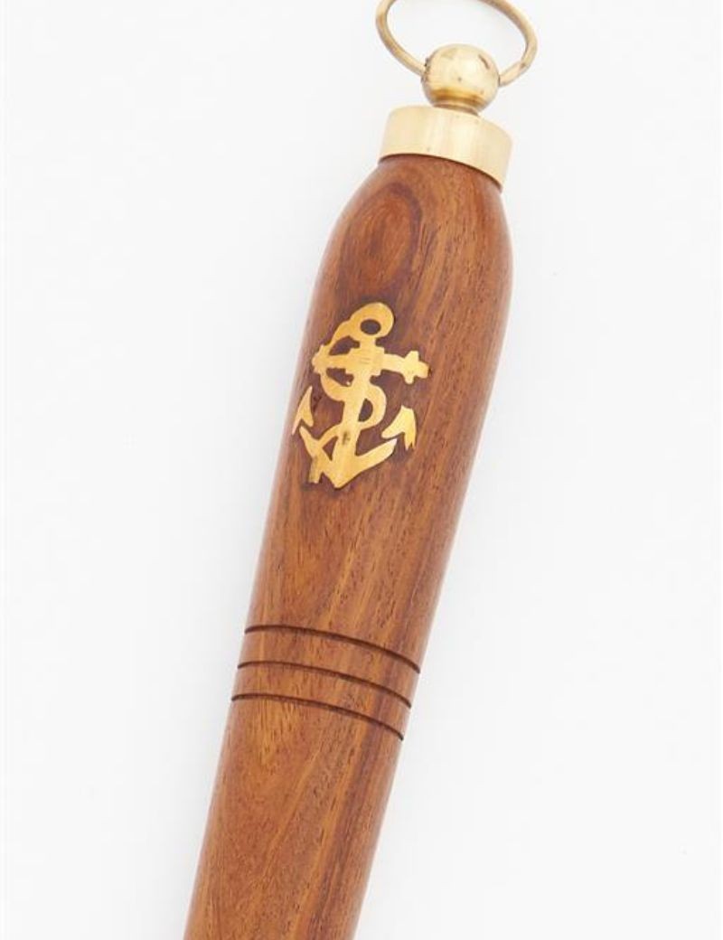 CALZADOR MANGO MADERA LATON ANCLA