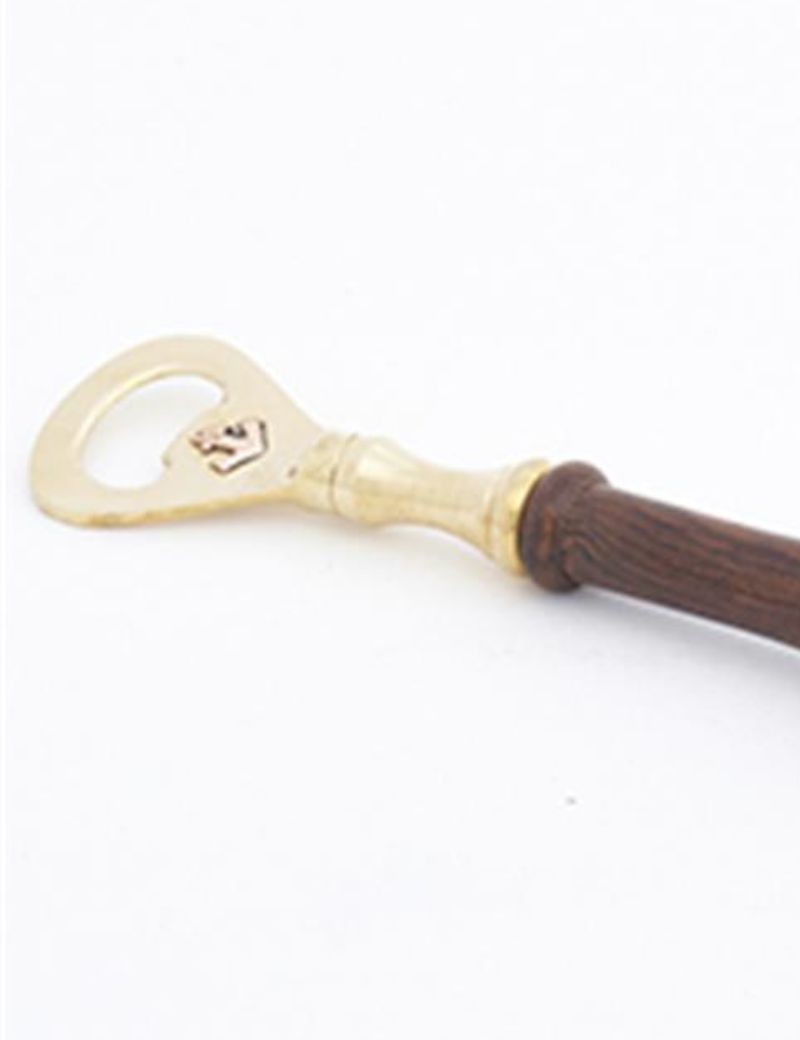 ABRIDOR MANGO MADERA LATON ANCLA