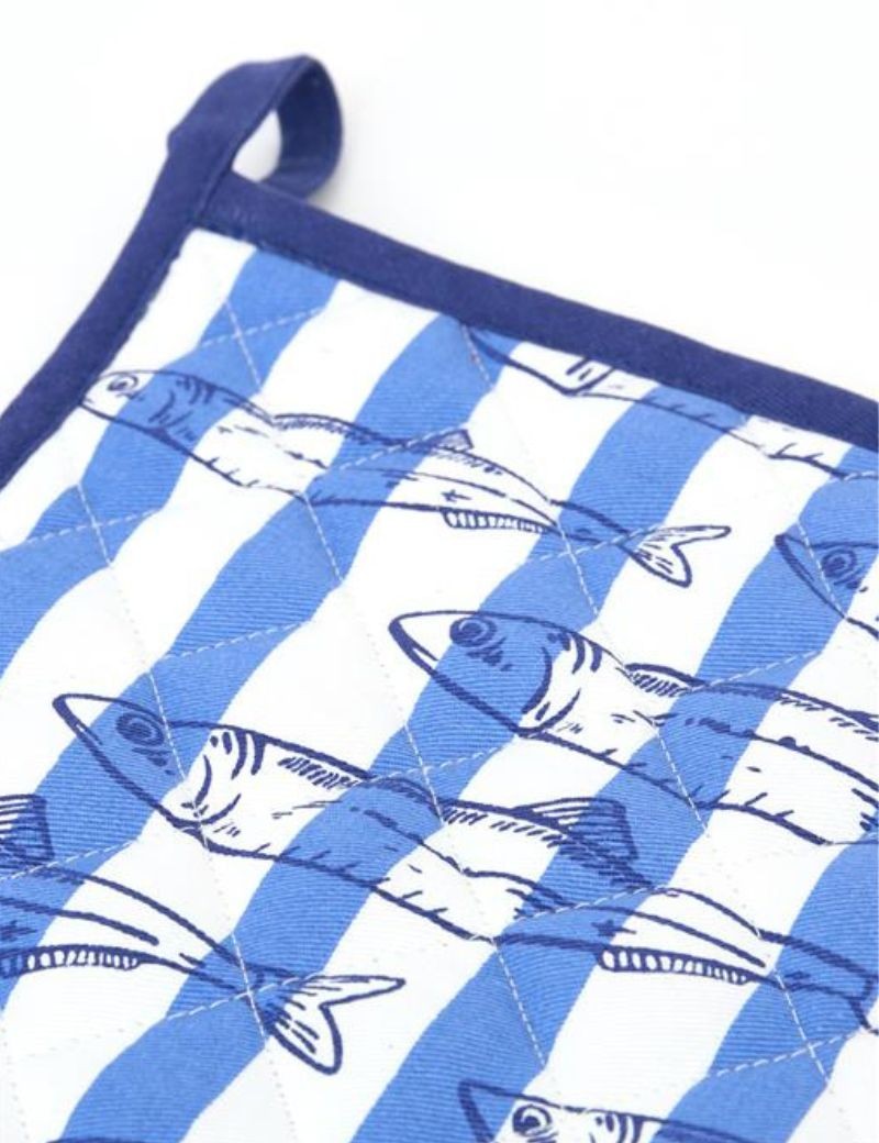 SET DE GUANTE Y AGARRADERA DE COCINA PECES