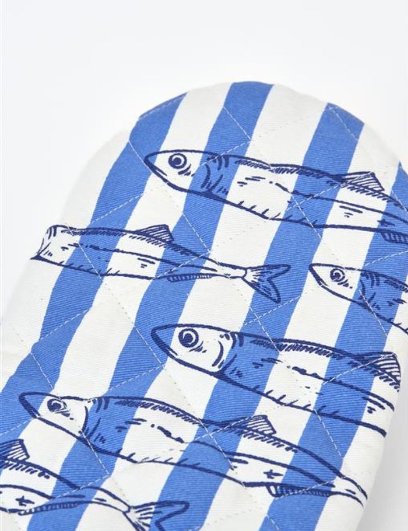 SET DE GUANTE Y AGARRADERA DE COCINA PECES