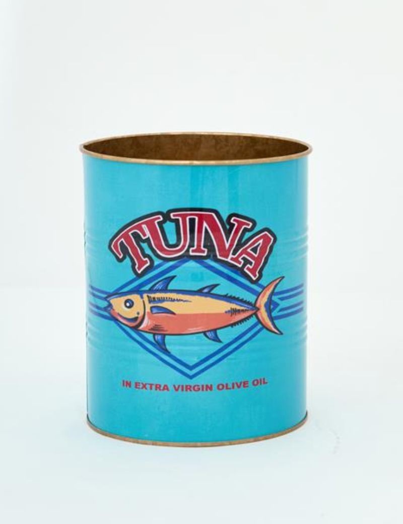 TIESTOS LATAS DE METAL PECES