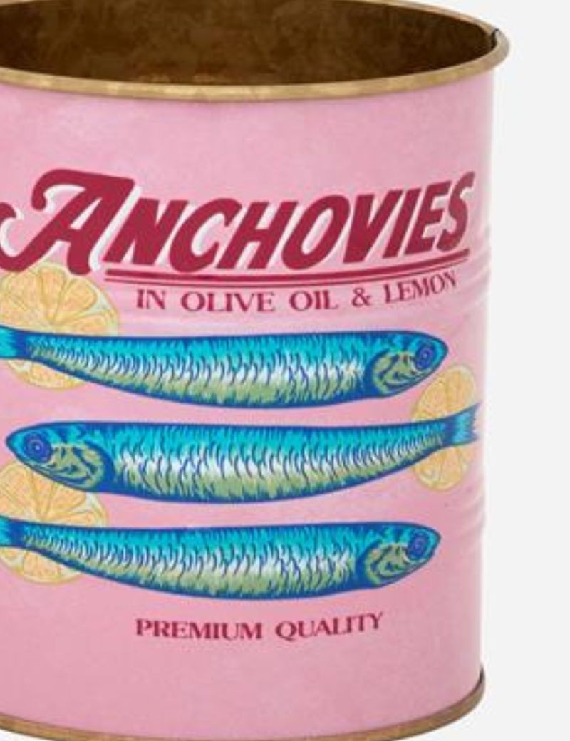 TIESTOS LATAS DE METAL PECES