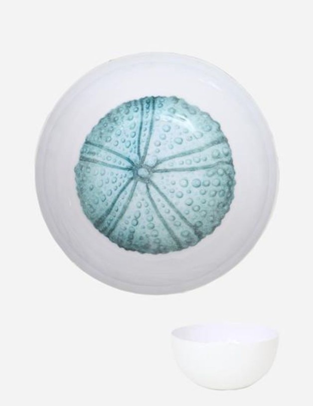 BOL DE METAL ERIZO DE MAR ESMALTADA