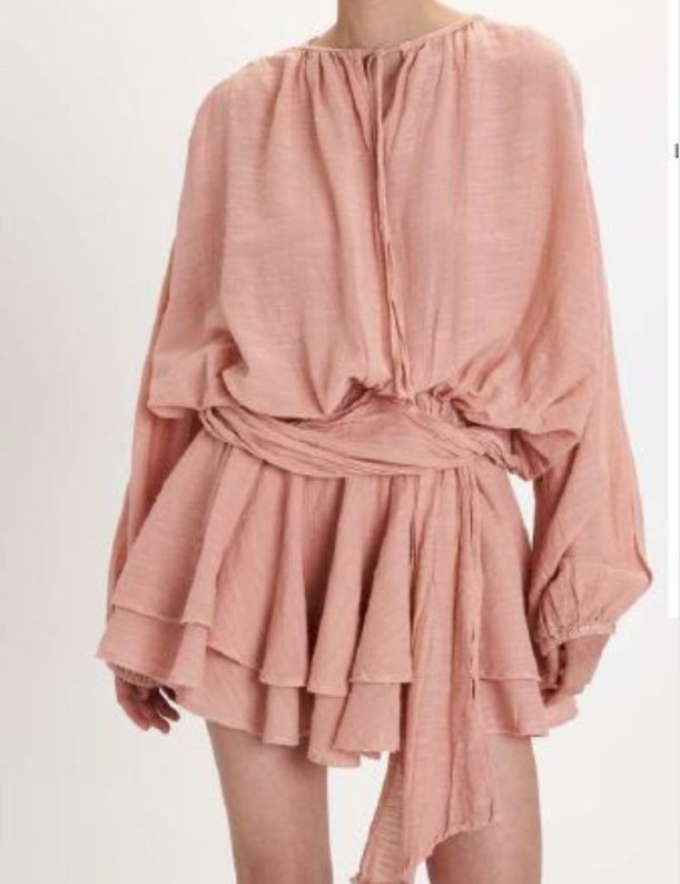 MINI DRESS LISO PEARL & CAVIAR