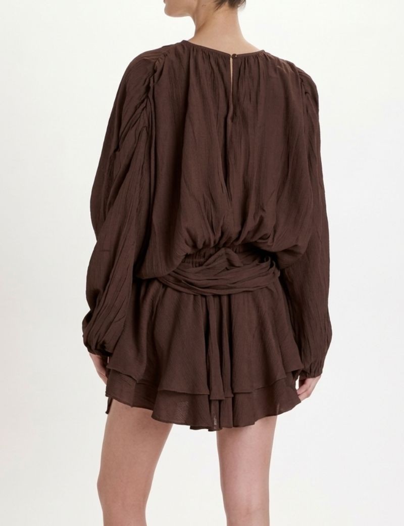 MINI DRESS LISO PEARL & CAVIAR