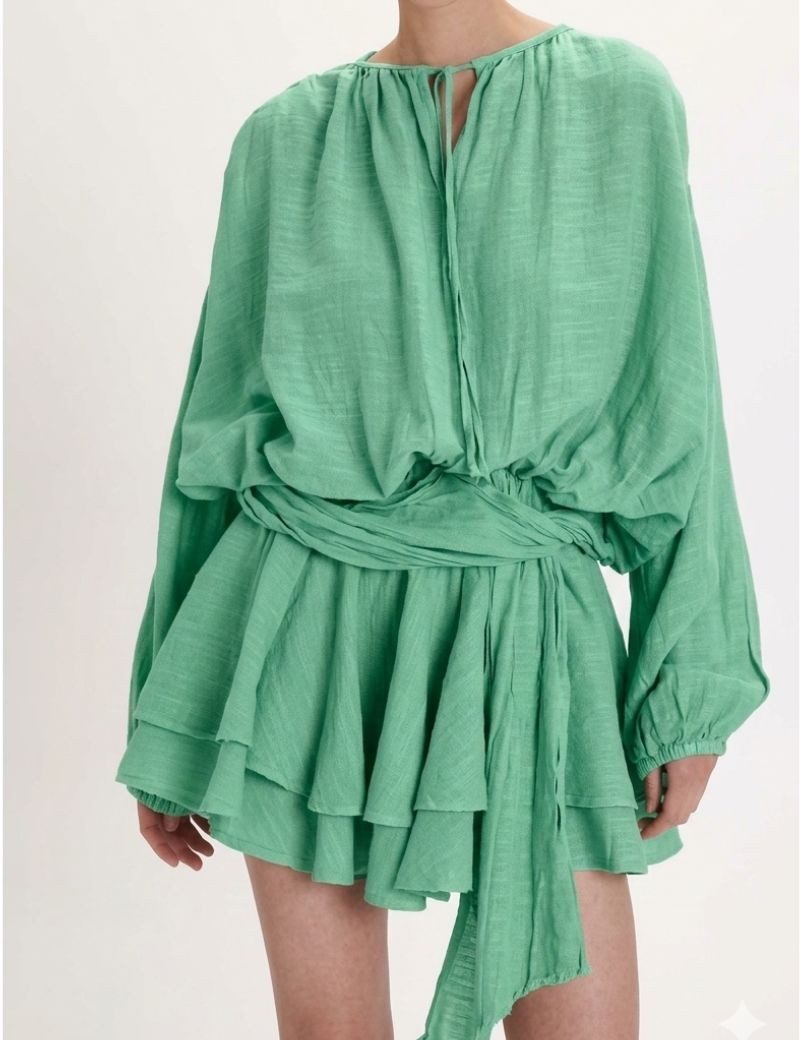 MINI DRESS LISO PEARL & CAVIAR