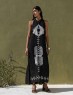 VESTIDO DE RAMIE CON BORDADO PLATA NEMA RESORT WEAR