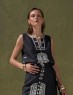 TOP DE RAMIE CON BORDADO PLATA NEMA RESORT WEAR